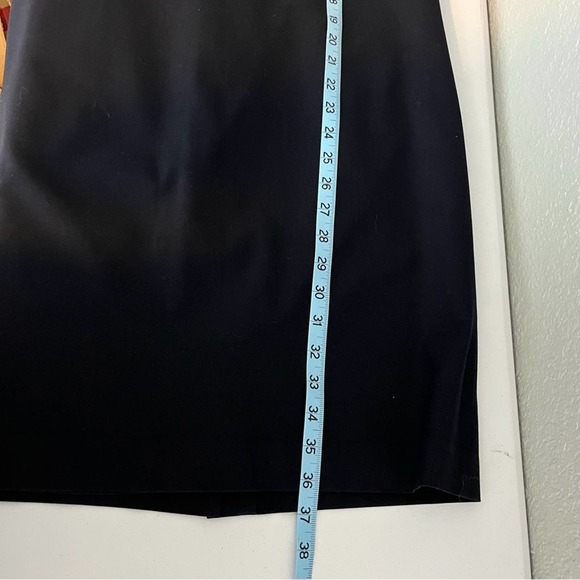Ann Taylor Navy Split Neck Shift Dress 4 EUC - Picture 10 of 10